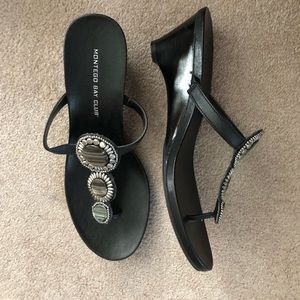 MONTEGO BAY CLUB 2” INCH HEEL FLIP FLOPS